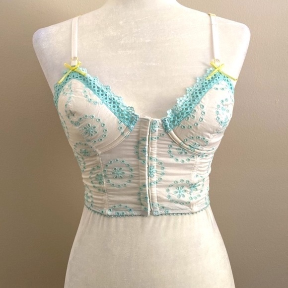 Vintage Y2K Victoria’s Secret Cottagecore bustier top - Picture 1 of 11